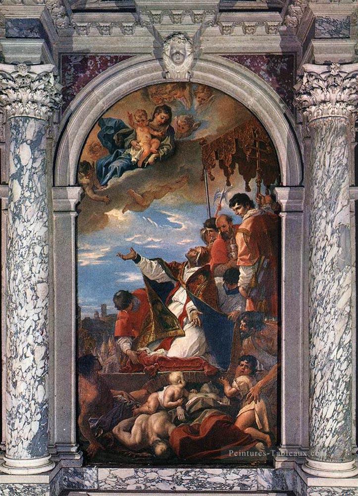 Autel de St Grégoire La Grande manière Sebastiano Ricci Peintures à l'huile